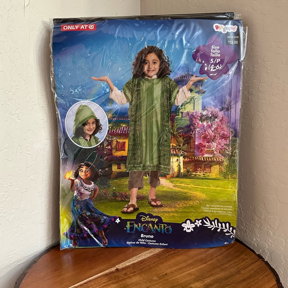 🎃Disney Encanto Bruno Hooded Poncho Halloween Costume Kids